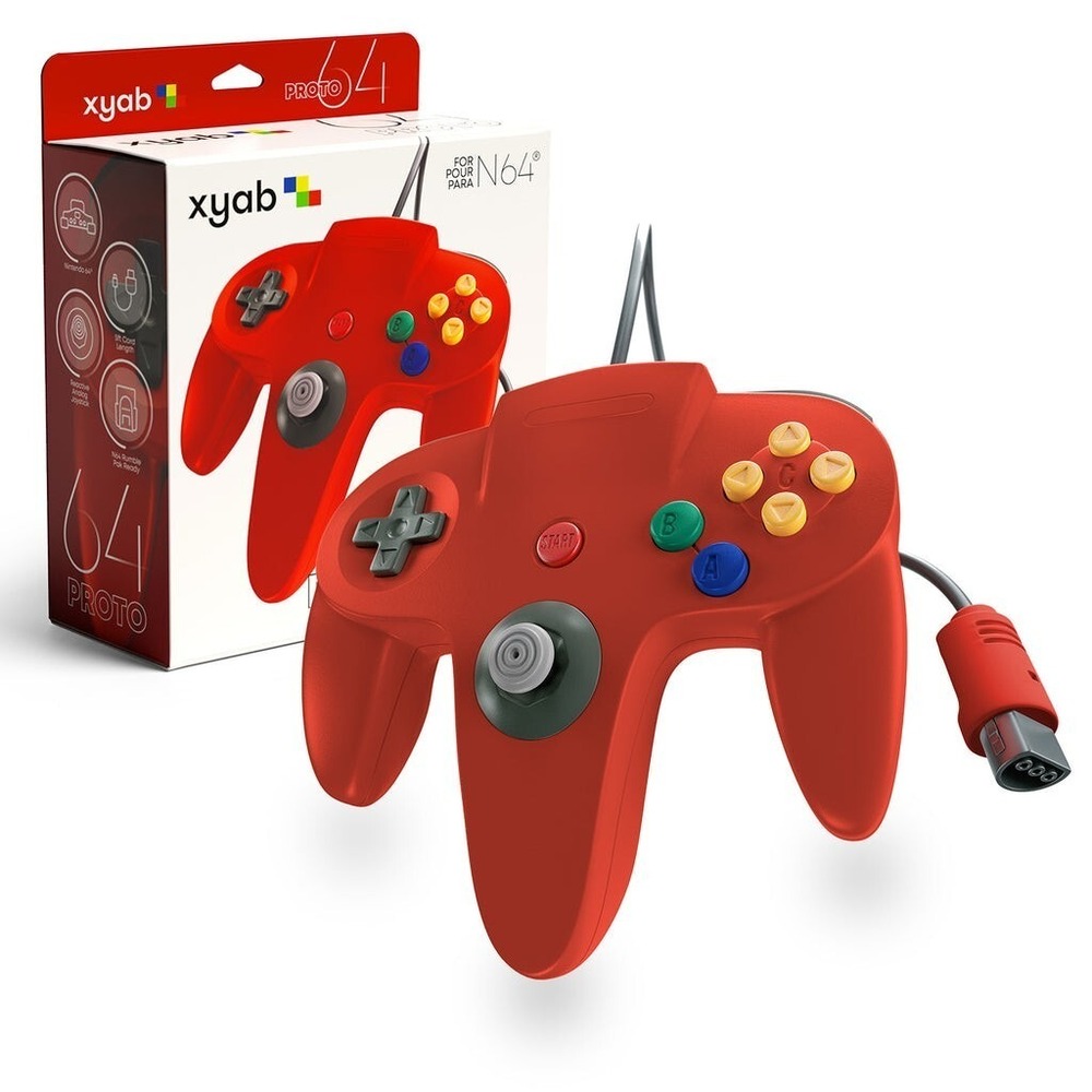 XYAB Nintendo 64 Proto Controller Remote Accessory NEW IN‎ BOX - N64 Red